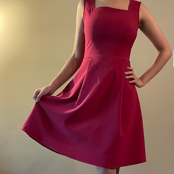 Square Neck Dress - Picture 2 of 4